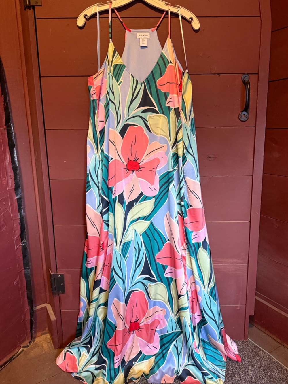 Tropical Floral Maxi Dress - Multi color